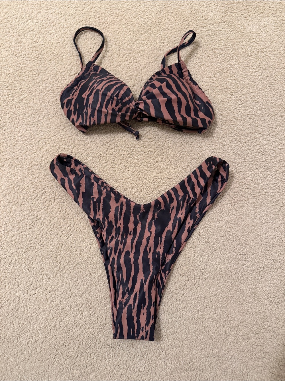 NWT! SHEIN Tiger Print Bikini Set
